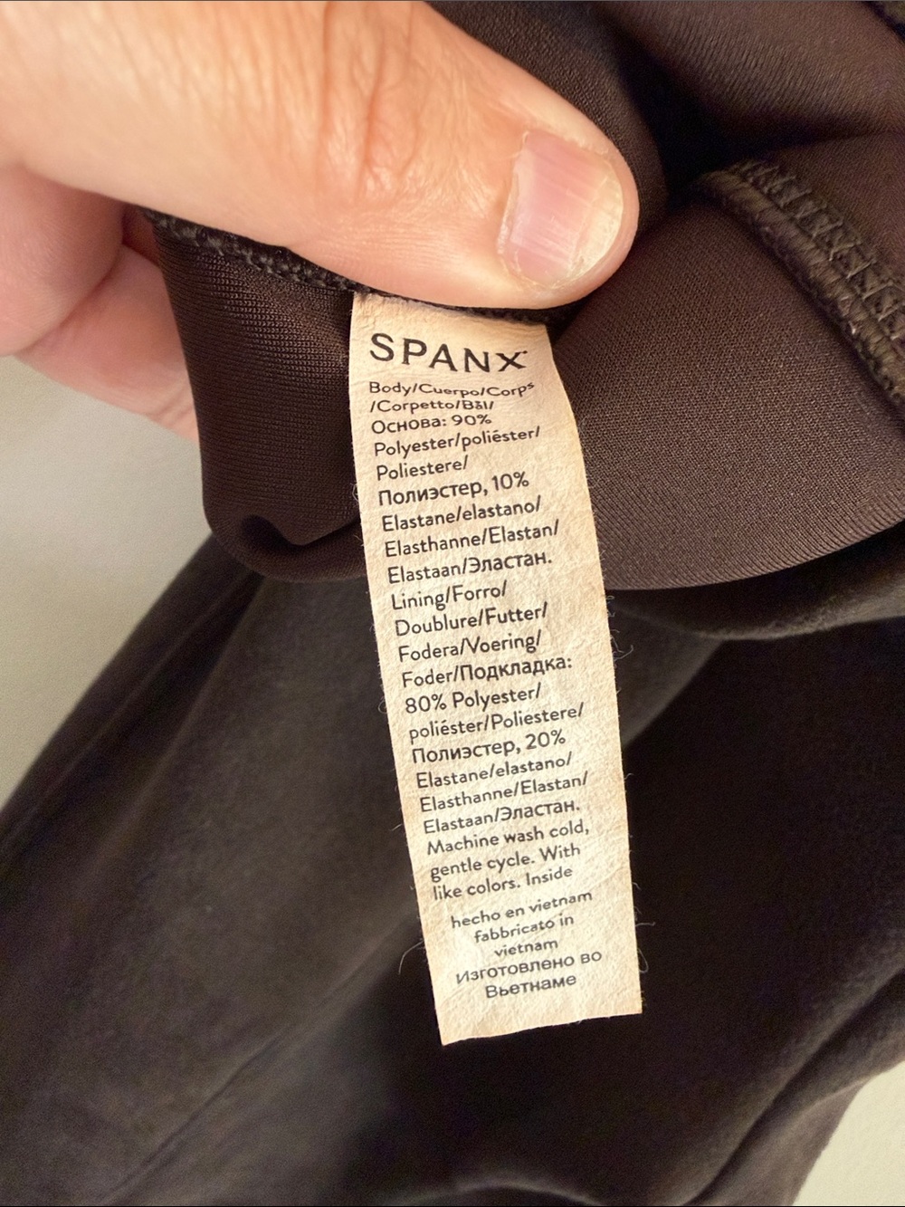 Spanx High-Waist Faux Suede Leggings - Dark Brown - Size XS - Picture 3 of 8